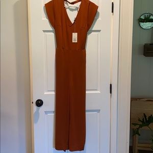 Burnt orange jumpsuit